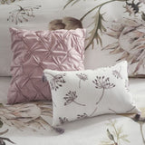 8 Piece Cotton Printed Comforter Set Blush King B03597101