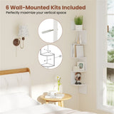 5-layer white wall mounted corner stand/bookshelf 33726356
