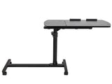 Four-Wheel Multifunctional Flat Surface Lifting Computer Desk Black 12535669