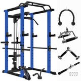 ZNTS Home Gym sets Multi-functional Power Cage,Home Adjustable Pullup Squat Rack 1000Lbs Capacity 68167920