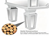 () 6-Drawer Mirrored Chest MDF 26.4*12*28in Silver 37459080