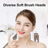 Facial Cleansing Brush, Sonic Facial Brush with 3 Brush Heads for Daily Skin Care, Rechargeable and 28752167