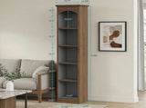 70.9 Inch 5 Tier Narrow Bookcase Modern Cube Storage Shelf 58928992