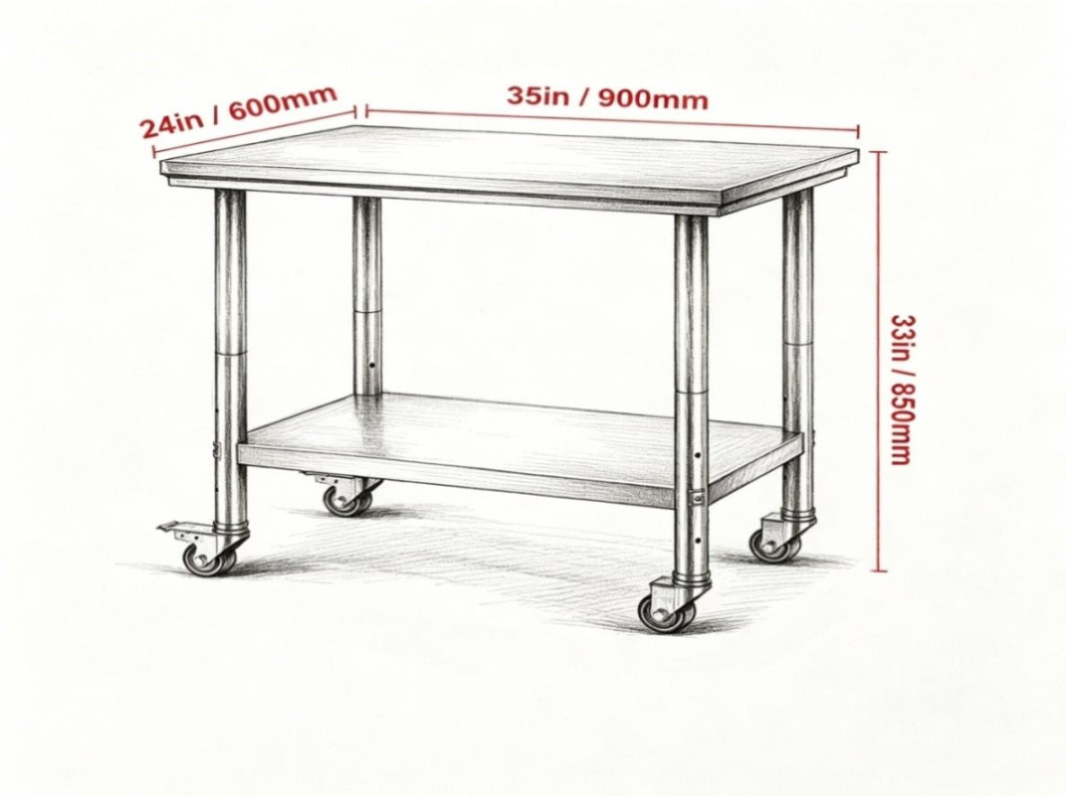 Collapse Metal Table Metal Work Table 87796268 – ZNTS Wholesale United States