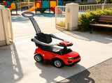 Red Toddler Stroller Sliding Car 2 in 1 Push Ride On with Horn, Music, Light, for Indoor & Outdoor 80844543