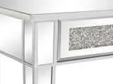106*38*76cm Modern Mirror Two-Pump Computer Table Silver 76819438