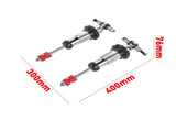 Pair 500lb Adjustable Coilover Shocks 6-coil springs Fits Ford Mustang II IFS 61395360