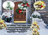 2 Pre-lit Pathway Flocked Christmas Trees 15.5" x 15.5" x 29" 55337839