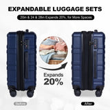 luggage sets 3 piece,carry-on luggage with wheels,check in luggage,28/24/20 inch luggage,tsa W2880P208418