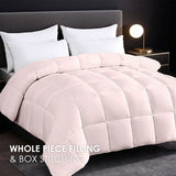 Pink plus-size comforter for all seasons, perfect for cozy bedrooms, luxurious hotel rooms, single, 52937538