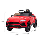 ZNTS 12V Kid Electric Off-Road Vehicle Toy - red W104160786