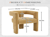Contemporary Designed Fabric Upholstered Accent/Dining Chair /Barrel Side Chairs Kitchen Armchair 61011089
