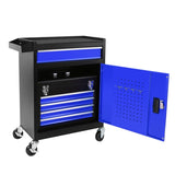 ZNTS 5-Drawer Rolling Tool Chest, High Capacity Tool Storage Cabinet W/Lockable Wheels, Anti-Slip Liner, W1239P176623