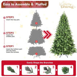 Artificial 4ft Green Christmas Tree with 636PVC/Hard Needle Mixed Branch Tips, memory wireiron 25243728