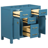 36'' Bathroon Vanity without, Modern Freestanding Single Bathroom Cabinet with 4 Drawers & 2 WF320061AAC