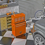 High Capacity Rolling Tool Chest with Wheels and Drawers, 8-Drawer Tool Storage Cabinet--ORANGE W110259203
