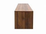 Modern Walnut TV Stand, Large Media Entertainment Center with 4 Storage Drawers, Minimalist TV W331P533617