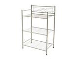 3 Shelves Tiered Bathroom Storage Rack in Satin Nickel 22984454