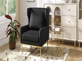 Modern Armchair Velvet Accent Chair Chair Single Sofa Chair for Living Room, Bedroom, or N763P360686B