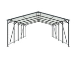 13*26.5 FT Carport, Heavy Duty Carport with Galvanized Steel Roof and Frame, Metal Carport Large W540P478289