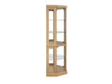 Lighted Corner Curio Cabinet - Display Case for Living Room, Antique Collectibles, Wine & Bar Glass W1758P300104