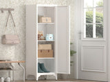 65" Tall Narrow Metal Pantry Cabinet, 14.6" W x 13.77" D 1-Door Storage Organizer with 3 Adjustable T3625P607326