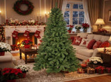 6FT Christmas Tree Artificial Plant 500 PVC Tips Hinged Metal Stand Full Indoor Party Holiday Decor 73506338