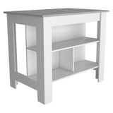 Brooklyn Kitchen Island, Three Concealed Shelves B128P148880