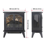 24 inch 3D Flame Electric Infrared Quartz Fireplace Stove with remote control W1769112700