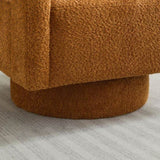 29.13" W Square Swivel Accent Chair, Modern Rotating Arm Chair with Open Back,360 Degree Rotation, W1852P211990