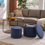 Ottoman, multi-functional combination set table Ottoman, combination of Ottoman and table, with drum W487P243608