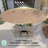 Outdoor beach umbrella/Double-Sided Sun Umbrella 53914318