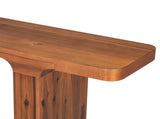 U_STYLE 60''Farmhouse Entryway Table with Large countertop, Minimalism Sofa Table with Acacia Veneer N711P207657A