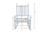 wooden porch rocker chair WHITE, without mat 27677972