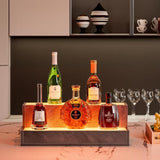 LED Lighted Liquor Bottle Display Shelf, 20 Inch Bar Display Shelf, DIY Illuminated Bottle Shelf W2178P163141