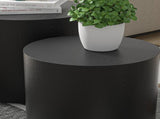 MDF with ash/oak/walnut veneer side table/coffee table/end table/nesting table set of 2 for living W87640121