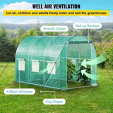 9.8x6.6x6.6ft Walk-in Tunnel Greenhouse, Portable Plant Shelter with Galvanized Steel Frame, 26120928
