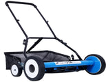 20-Inch 5-Blade Push Reel Lawn Mower with Grass Catcher, 4 WHEELS BLUE COLOR 63959665