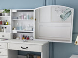 Fashion Vanity Desk with Mirror and Lights for Makeup, Vanity Mirror with Lights and Table Set with 27479800
