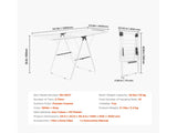 Adjustable Clothes Drying Rack, 2-Tier with 21 Hanging Rods, 22 lbs Capacity, Foldable, Sock 34658859