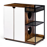 Litter Box Enclosure for 2 Cats.Cat Litter Box Furniture,Enclosed Cat Litter Boxes,Cat Furniture W1687P170692