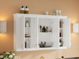 35'' x 28'' Medicine Cabinet, Wall Mounted Bathroom Storage Cabinet, Modern Bathroom Wall Cabinet N710P496235K