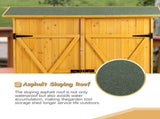 Outdoor Storage Shed with Lockable Door, Wooden Tool Storage Shed with Detachable Shelves and Pitch 28814055