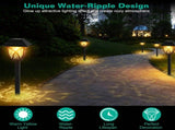 6Pack Solar Powered Stake Light Decorative Landscape Lamp IP45 Waterproof Auto On Off 80420771
