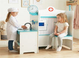 Wooden Kids Doctor Medical Station Playset, 93.9854.6199.06cm 27PCS Medical Tools with ECG Monitor 69181672