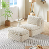 Liyasi Full Compression sofa chair with swivel add Ottoman W820P312316