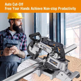 Band Saw with Lightweight Aluminum Base, 10 Amp 5 Inch Deep Cut Bandsaw, Variable Speed Handheld T3177P305060
