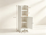 Slim Freestanding Bathroom Storage Cabinet, Narrow Floor Organizer with Open Shelves & Adjustable 49368618