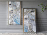Set of 2 Elongated Modern Abstract Oil Paintings, Wall Art for Living Room Dining Room Bedroom W2078130303