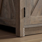 Farmhouse Barn door TV Media Stand Modern Entertainment Console for TV Up to 65" with Open and W2275P149121